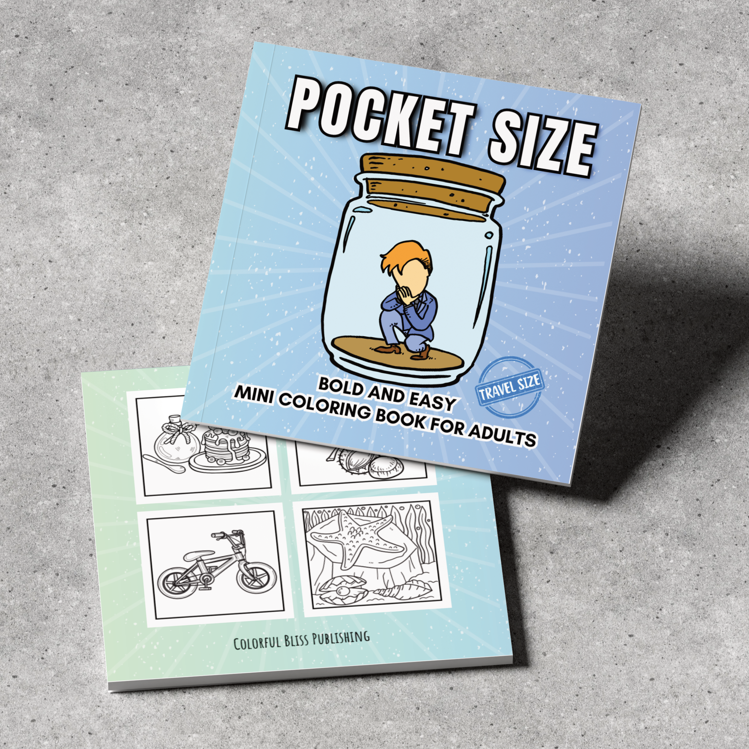 Bold and Easy Pocket Size Book 5 2 Mini Coloring Book