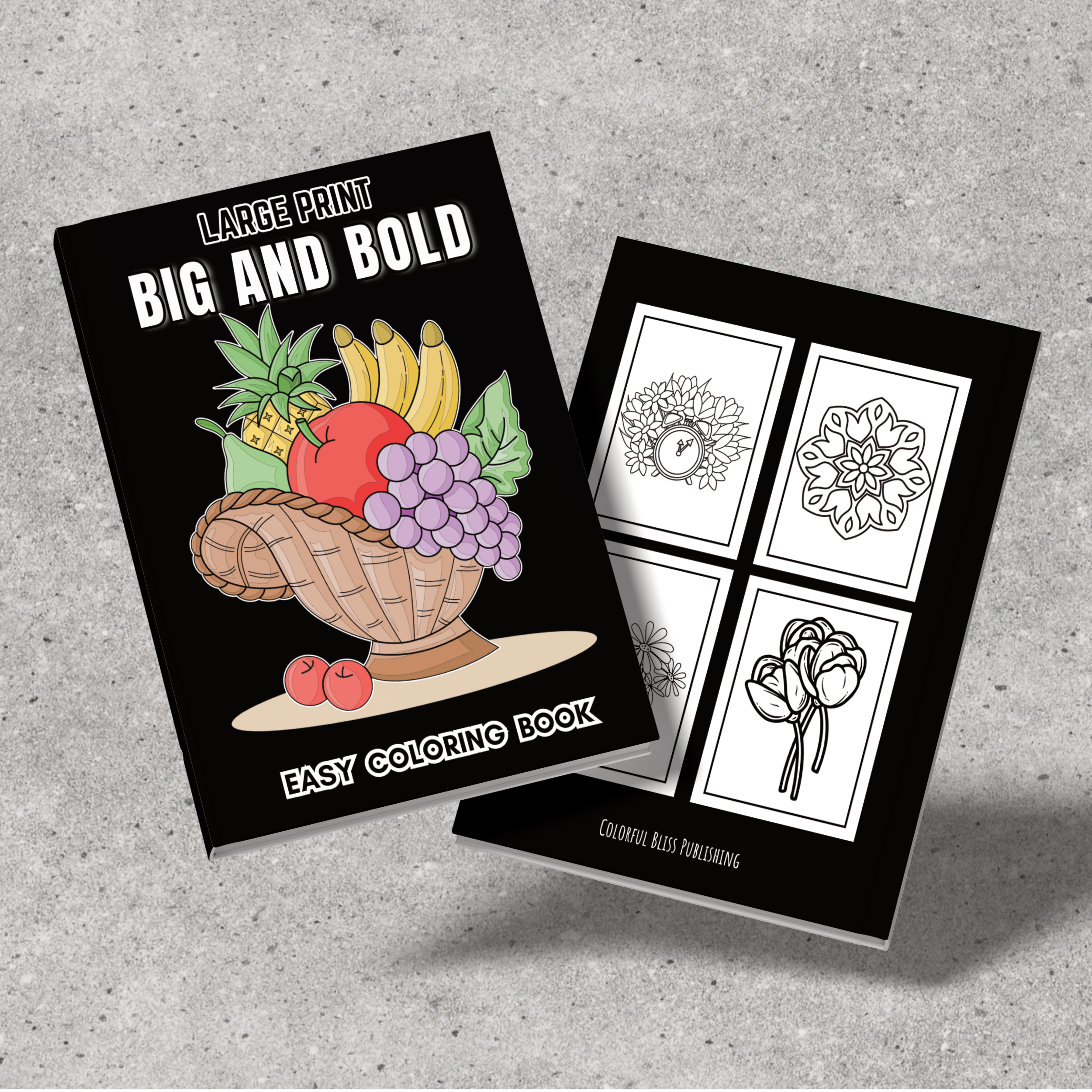 Big and Bold Coloring Book (Book 4) 2 Easy Coloring Book